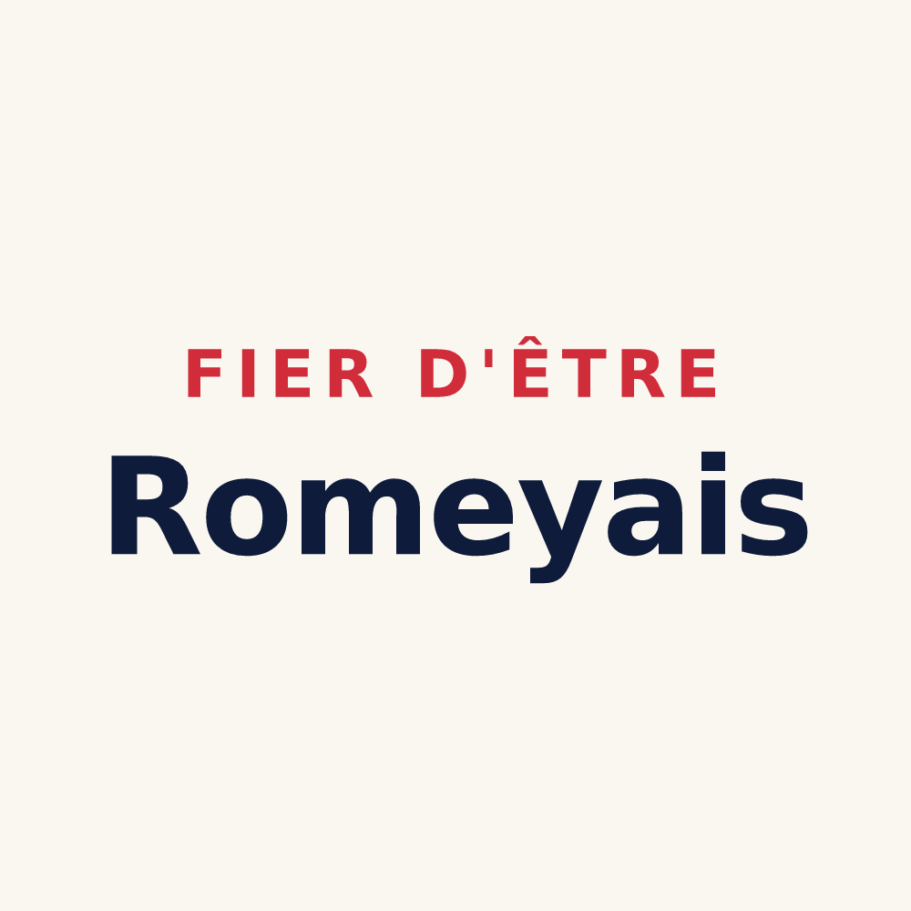 Tasse « Fier d'être Romeyais » — design pour Romeyer