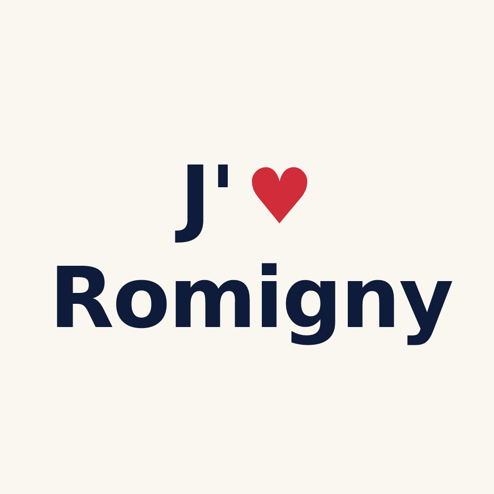Tasse personnalisée Romigny — design J'aime Romigny