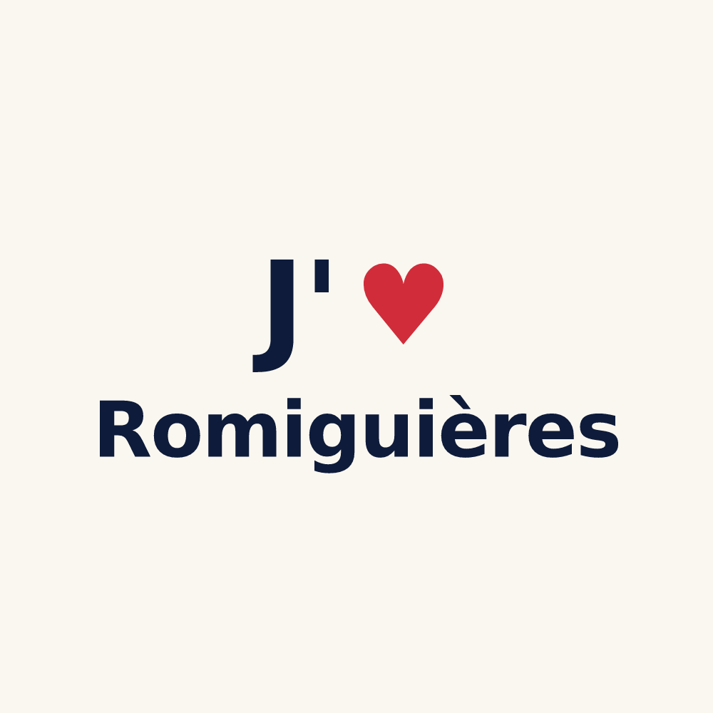 Tasse personnalisée Romiguières — design J'aime Romiguières