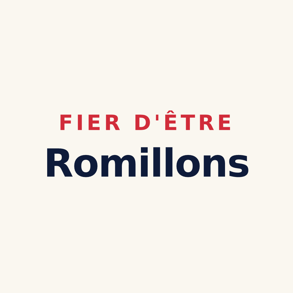 Tasse « Fier d'être Romillons » — design pour Romilly-sur-Seine