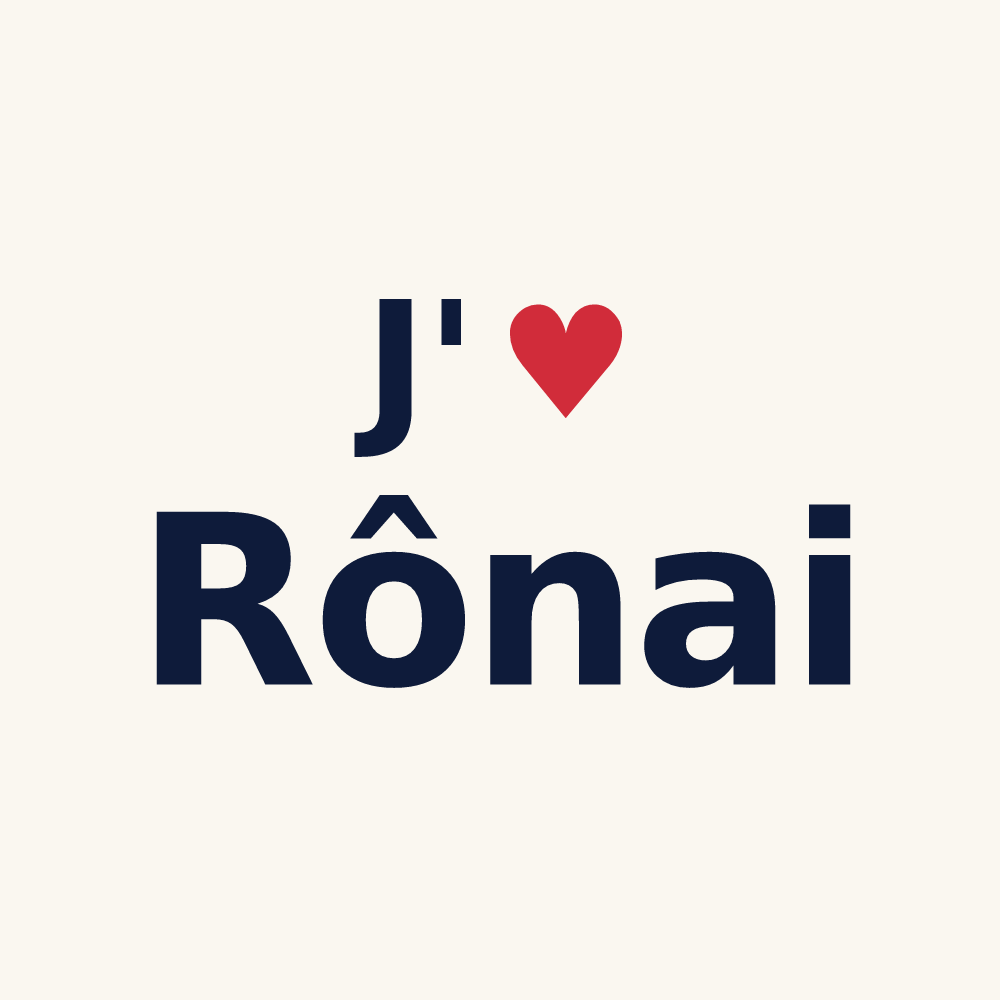 Tasse personnalisée Rônai — design J'aime Rônai