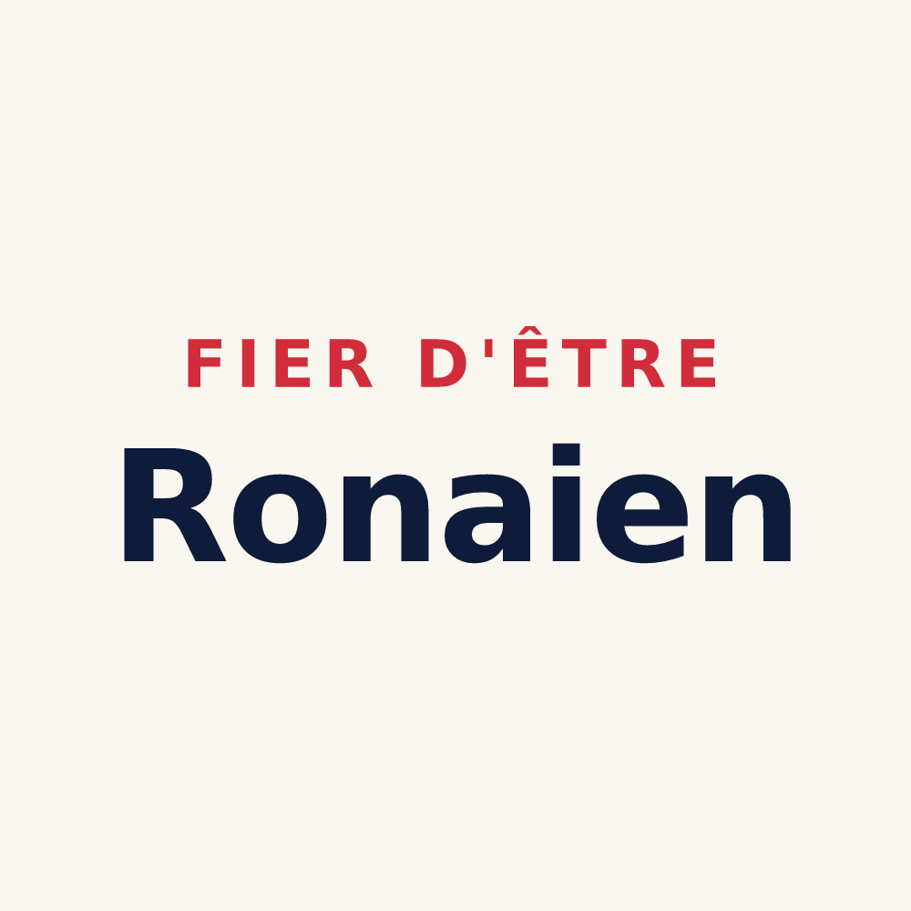 Tasse « Fier d'être Ronaien » — design pour Rônai