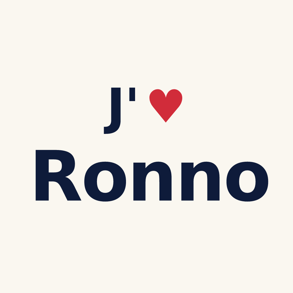 Tasse personnalisée Ronno — design J'aime Ronno