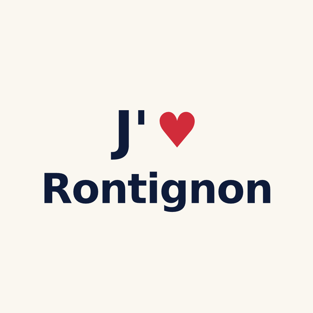 Tasse personnalisée Rontignon — design J'aime Rontignon