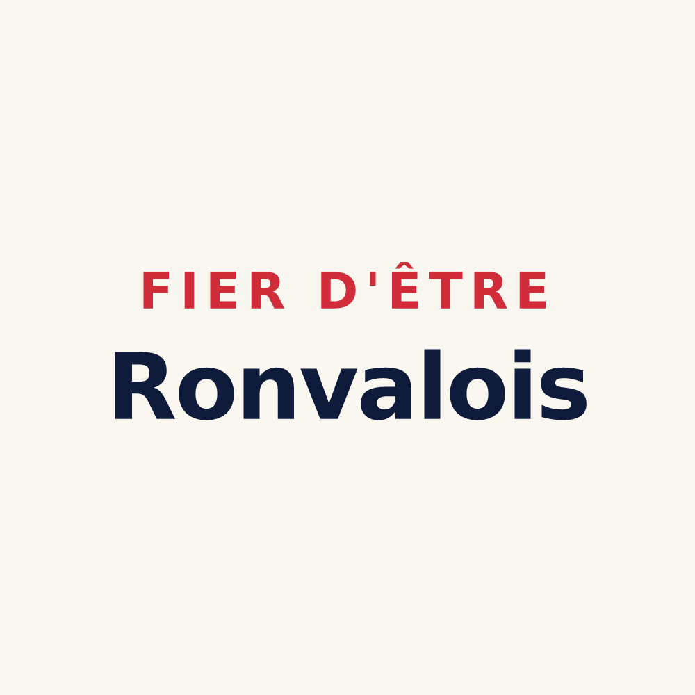 Tasse « Fier d'être Ronvalois » — design pour Ronvaux