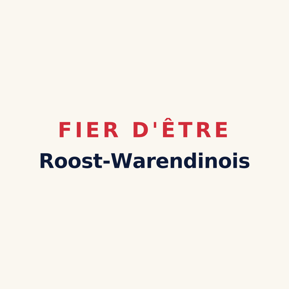 Tasse « Fier d'être Roost-Warendinois » — design pour Roost-Warendin