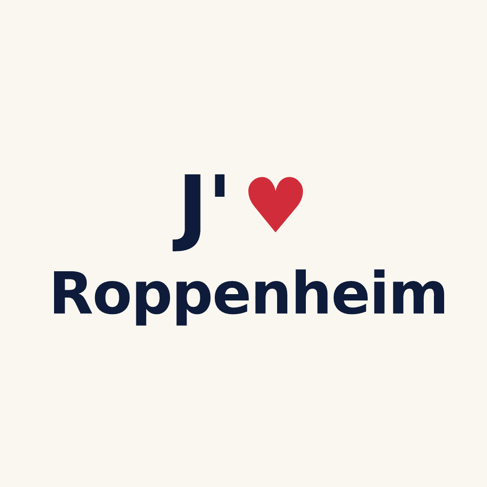 Tasse personnalisée Roppenheim — design J'aime Roppenheim