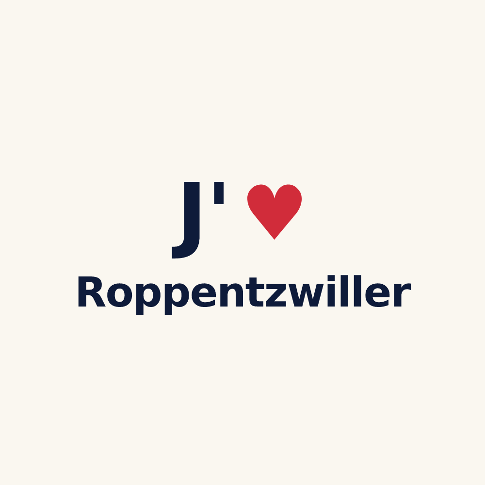 Tasse personnalisée Roppentzwiller — design J'aime Roppentzwiller