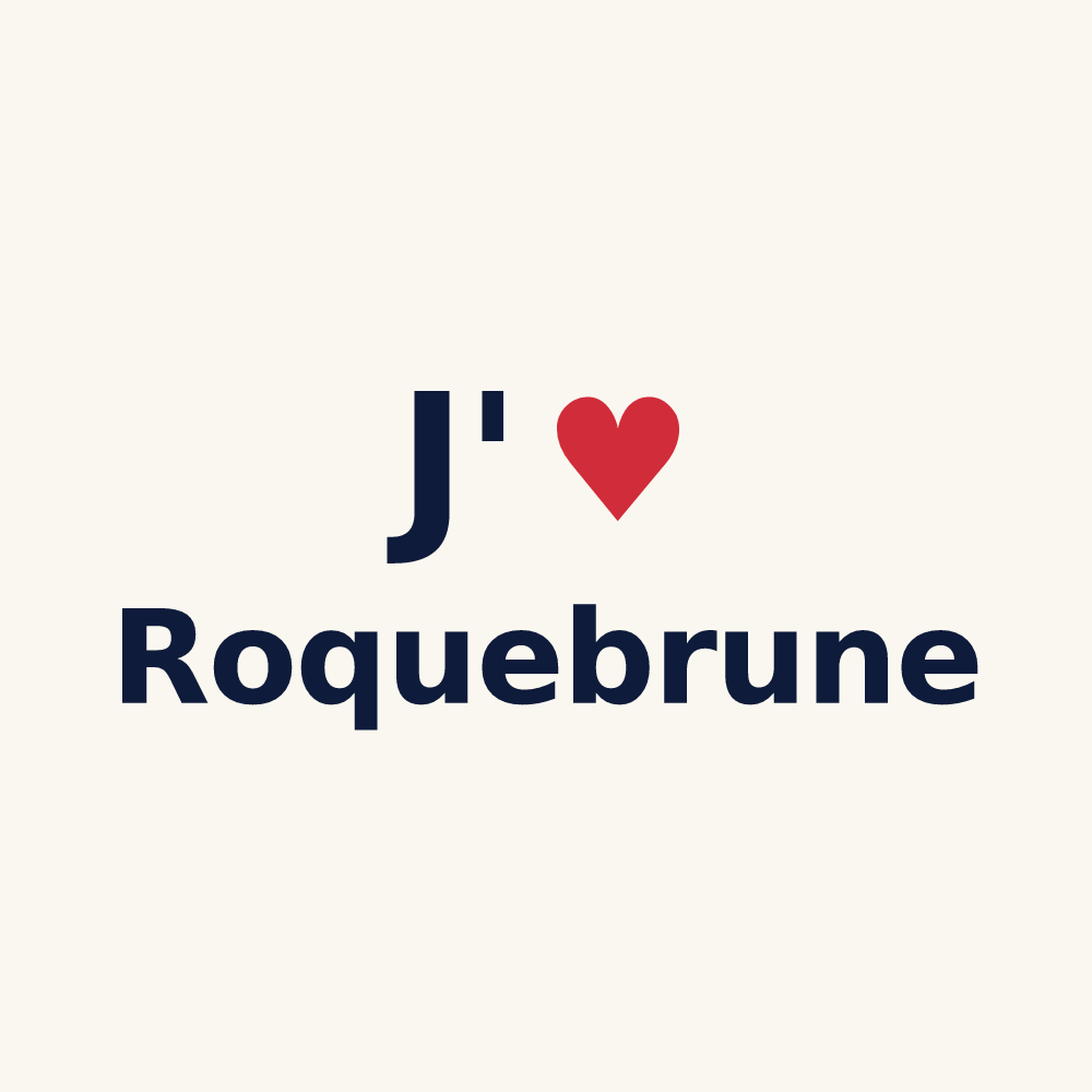 Tasse personnalisée Roquebrune — design J'aime Roquebrune