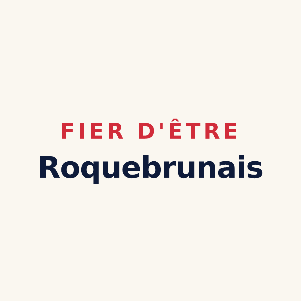 Tasse « Fier d'être Roquebrunais » — design pour Roquebrune