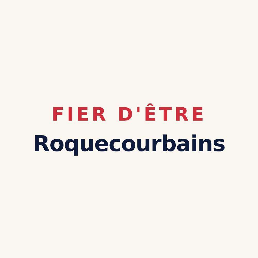 Tasse « Fier d'être Roquecourbains » — design pour Roquecourbe