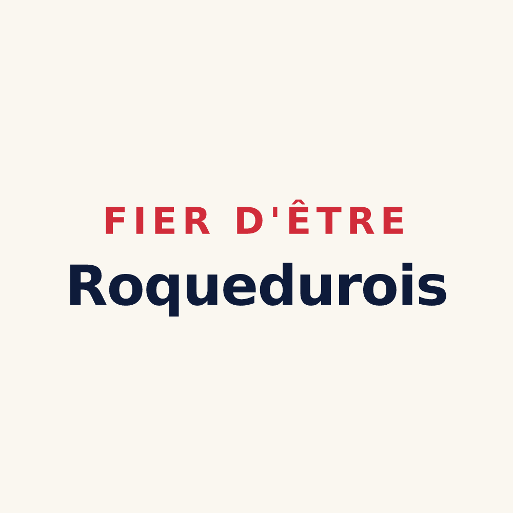 Tasse « Fier d'être Roquedurois » — design pour Roquedur