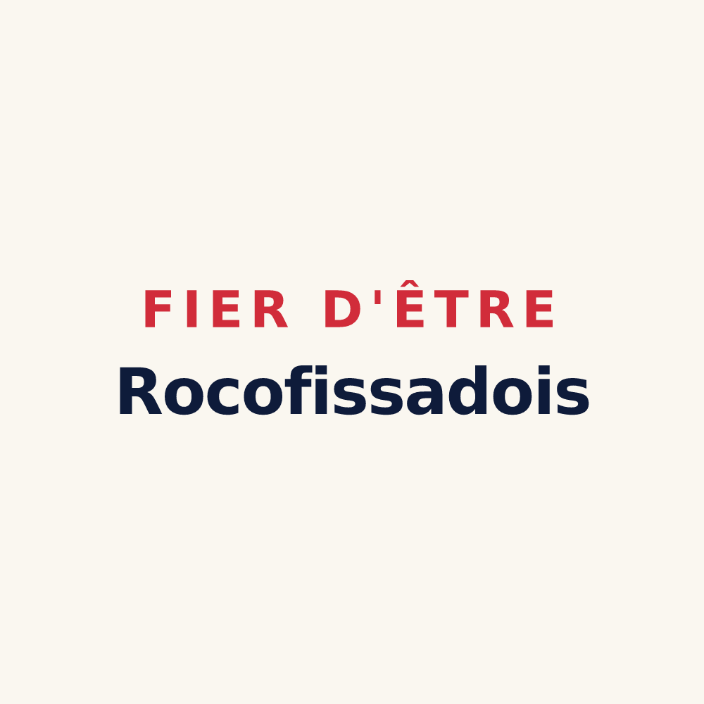 Tasse « Fier d'être Rocofissadois » — design pour Roquefixade