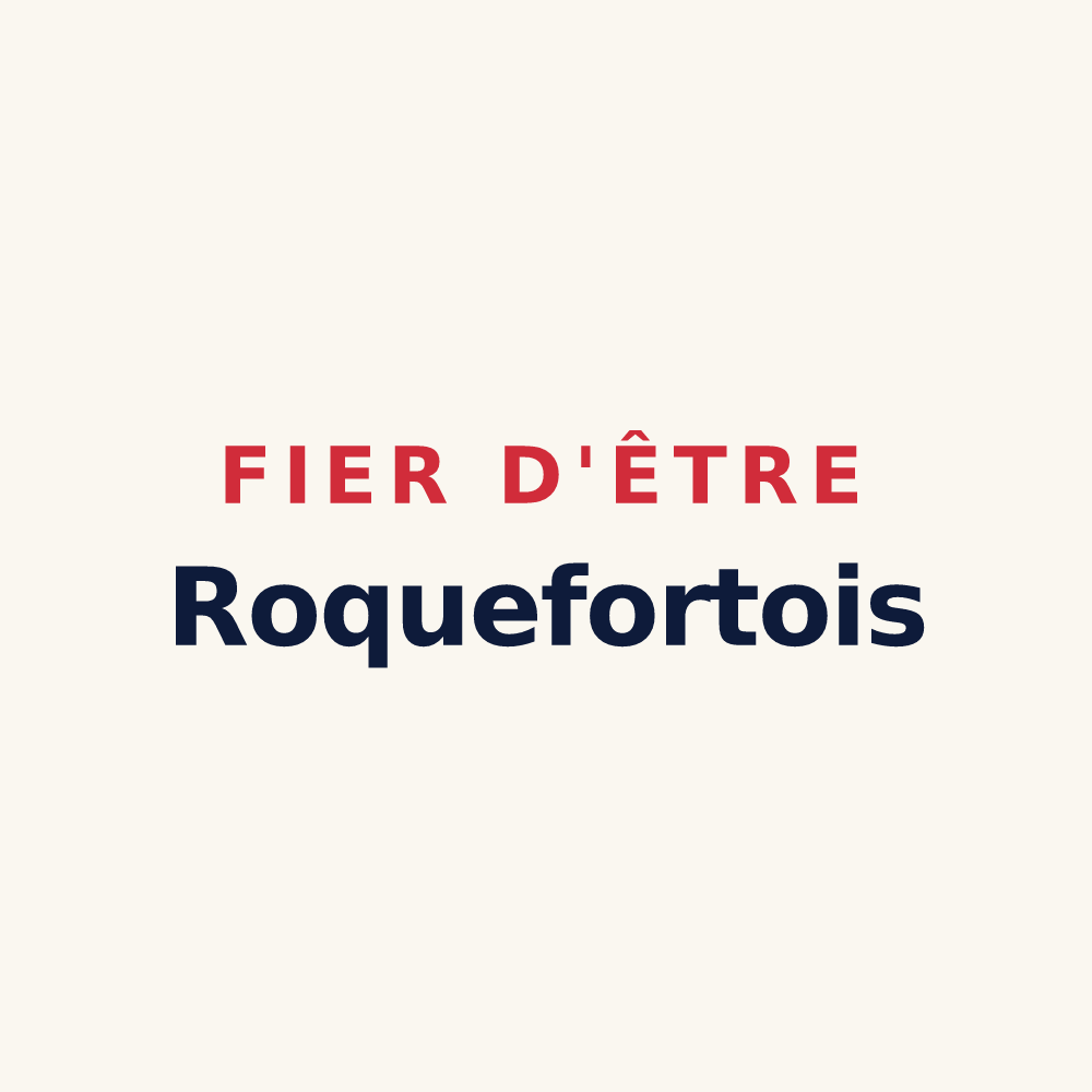 Tasse « Fier d'être Roquefortois » — design pour Roquefort-des-Corbières