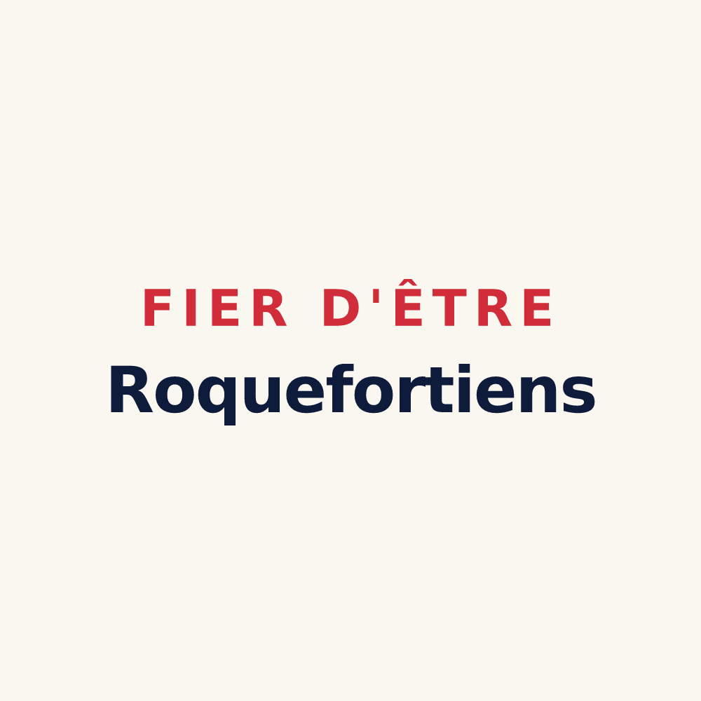 Tasse « Fier d'être Roquefortiens » — design pour Roquefort-les-Cascades