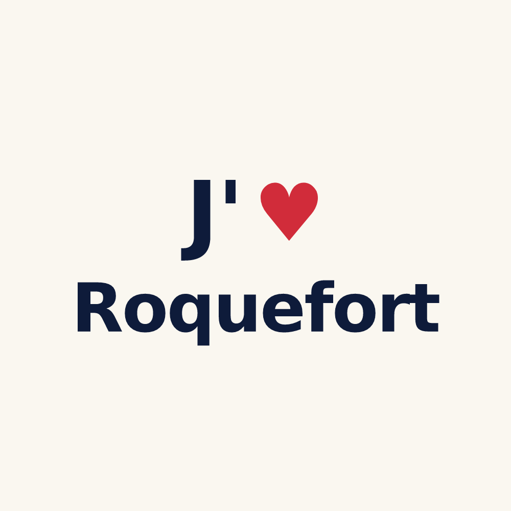 Tasse personnalisée Roquefort — design J'aime Roquefort