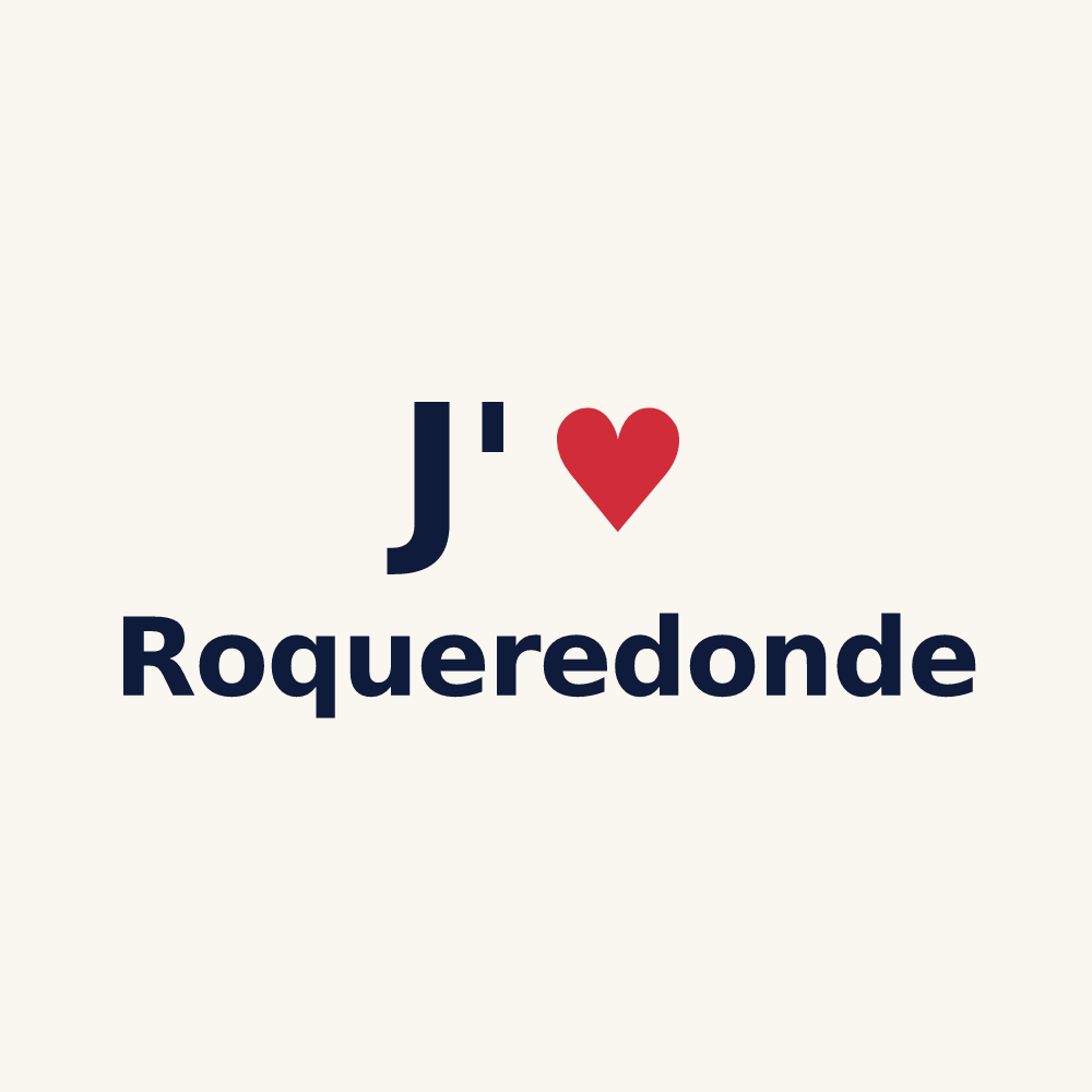 Tasse personnalisée Roqueredonde — design J'aime Roqueredonde