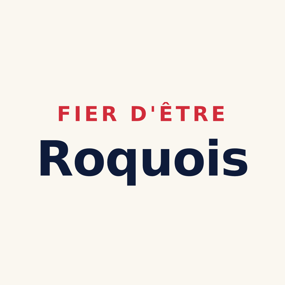 Tasse « Fier d'être Roquois » — design pour Roques