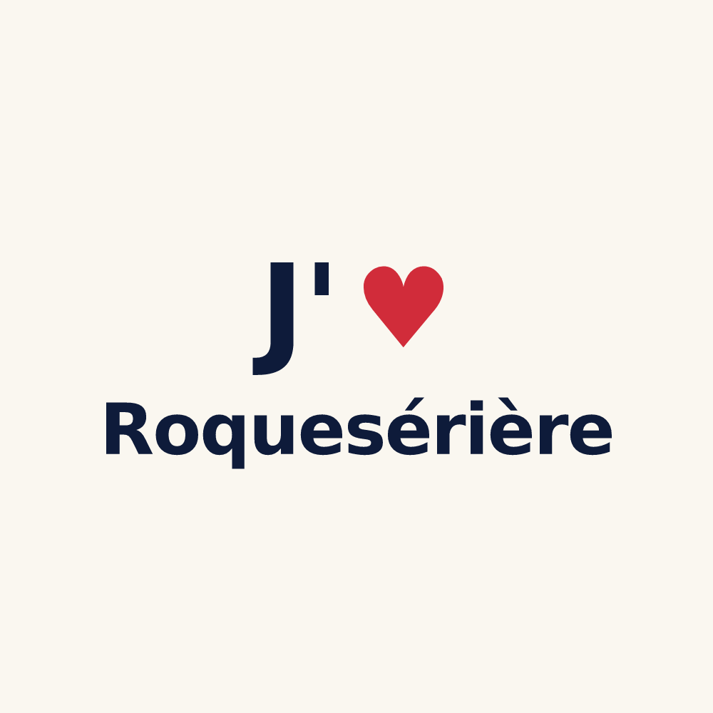 Tasse personnalisée Roquesérière — design J'aime Roquesérière