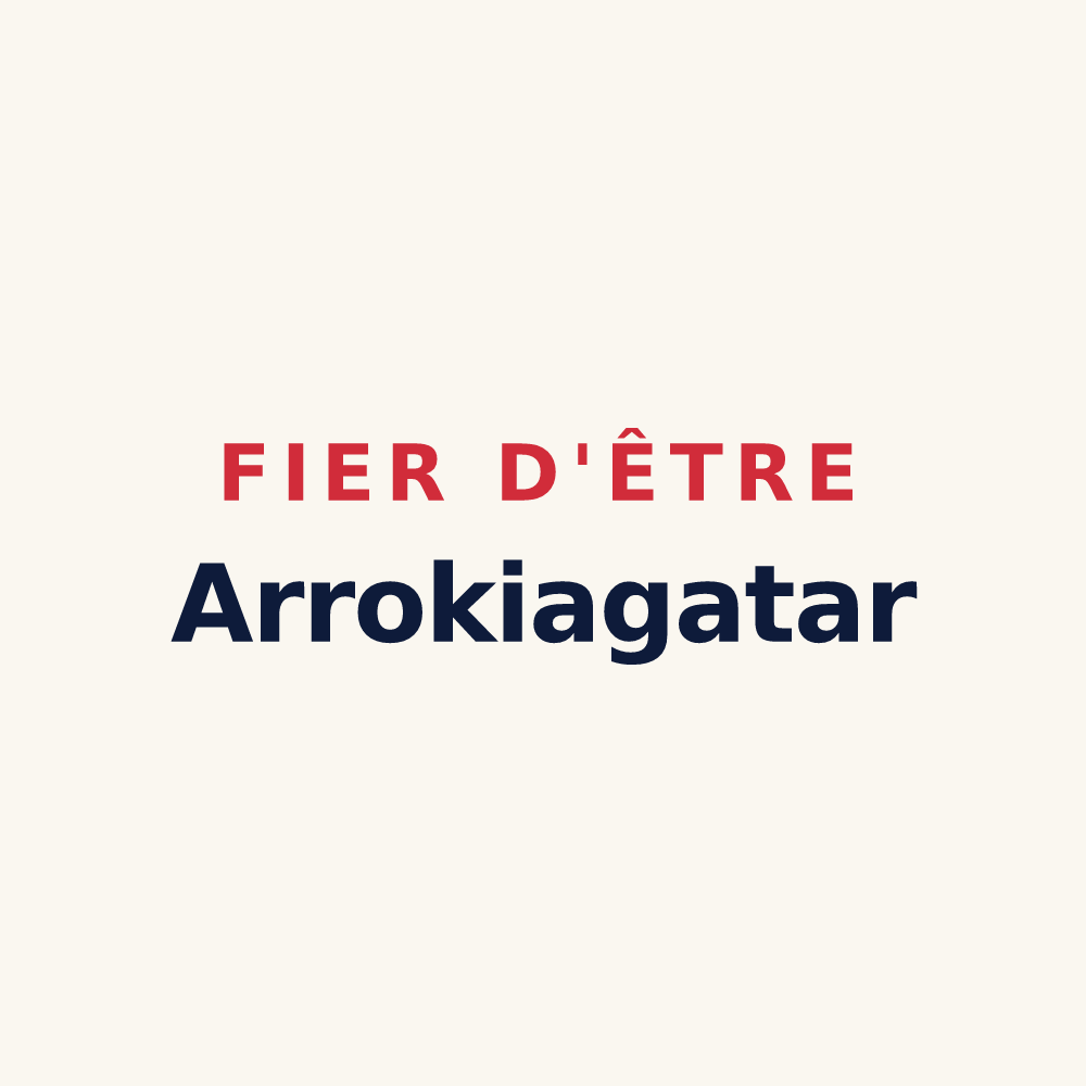 Tasse « Fier d'être Arrokiagatar » — design pour Roquiague