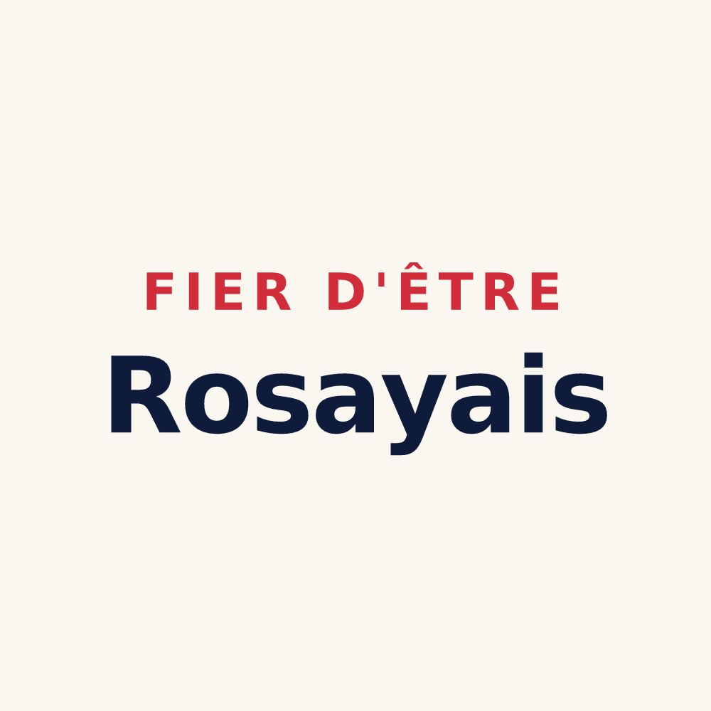 Tasse « Fier d'être Rosayais » — design pour Rosay