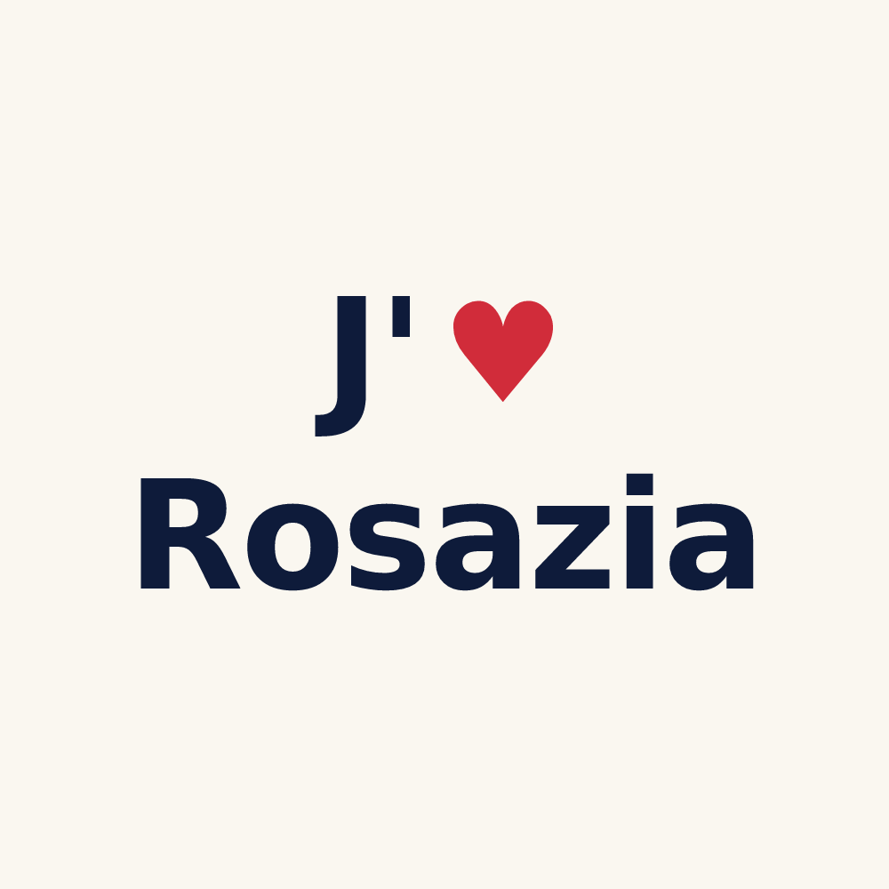 Tasse personnalisée Rosazia — design J'aime Rosazia
