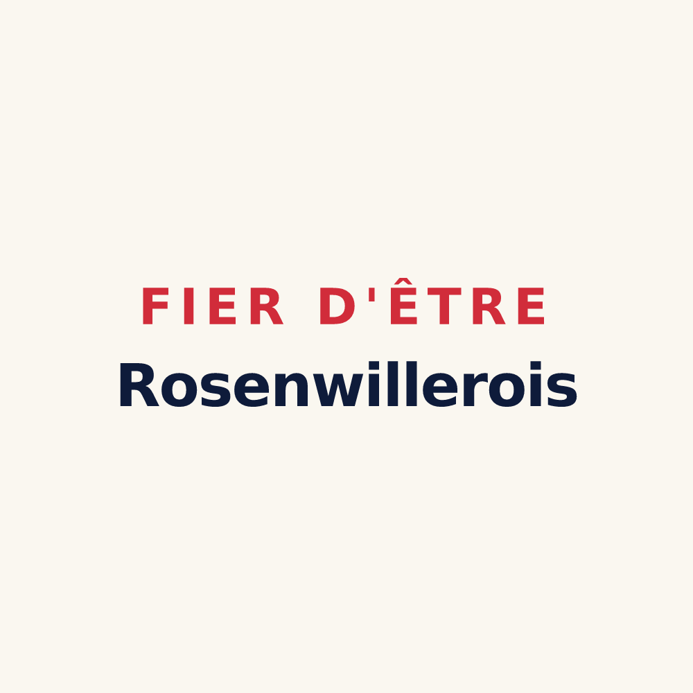 Tasse « Fier d'être Rosenwillerois » — design pour Rosenwiller