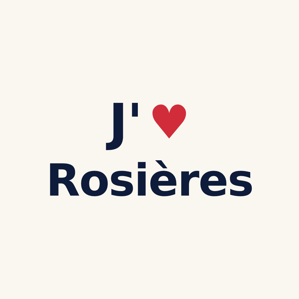 Tasse personnalisée Rosières — design J'aime Rosières