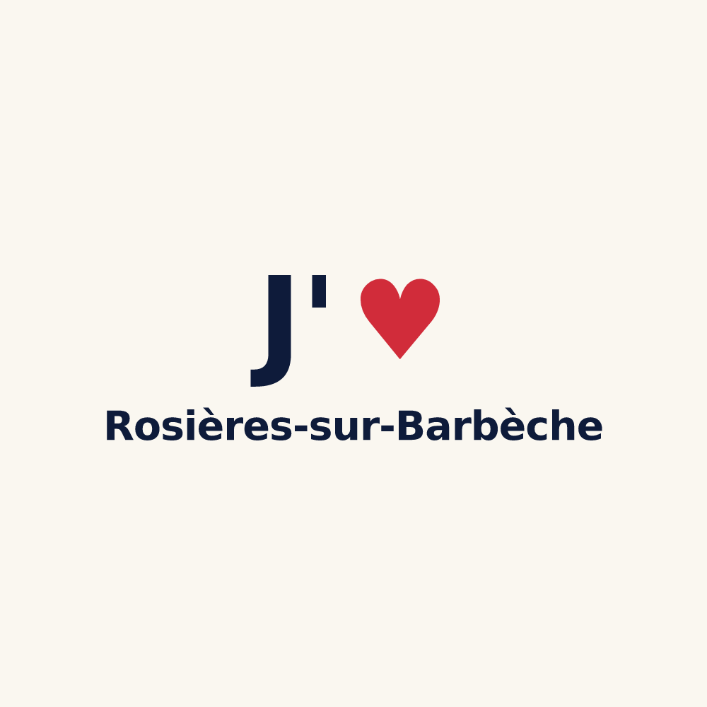 Tasse personnalisée Rosières-sur-Barbèche — design J'aime Rosières-sur-Barbèche
