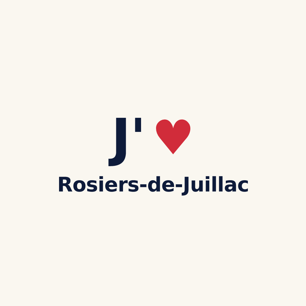 Tasse personnalisée Rosiers-de-Juillac — design J'aime Rosiers-de-Juillac