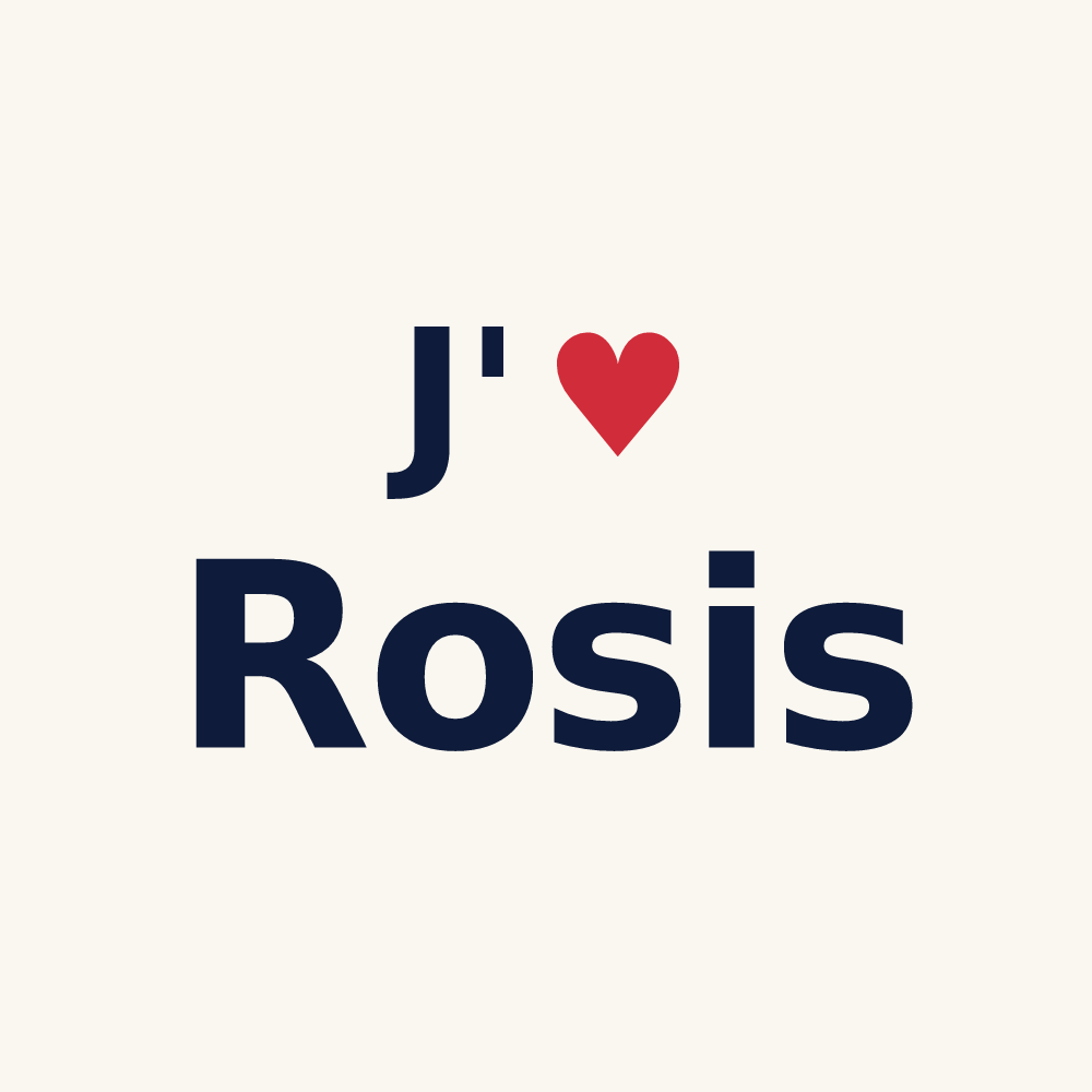 Tasse personnalisée Rosis — design J'aime Rosis