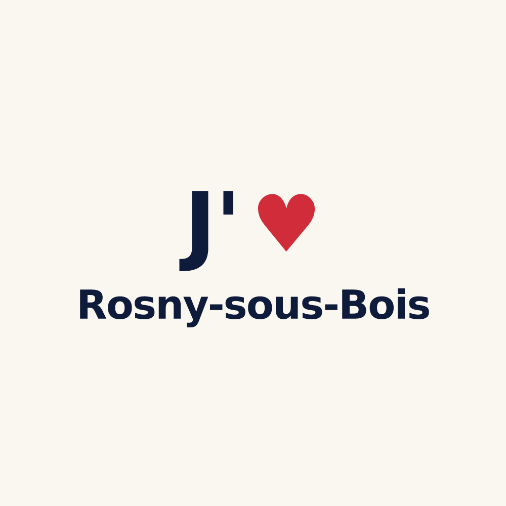 Tasse personnalisée Rosny-sous-Bois — design J'aime Rosny-sous-Bois