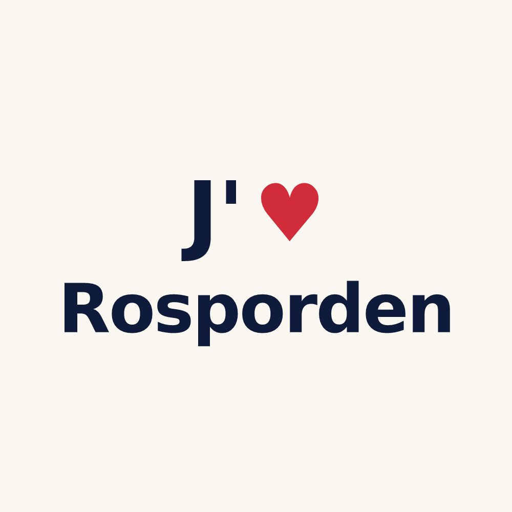Tasse personnalisée Rosporden — design J'aime Rosporden