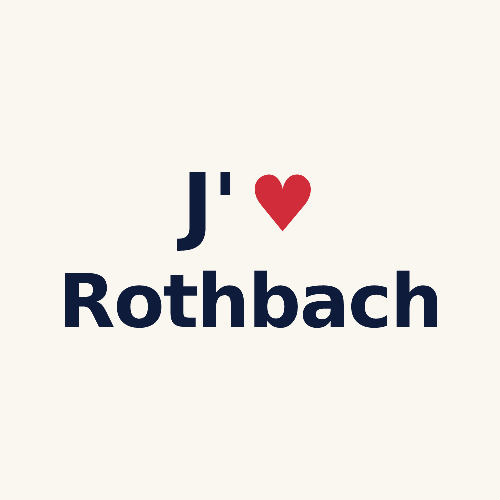Tasse personnalisée Rothbach — design J'aime Rothbach