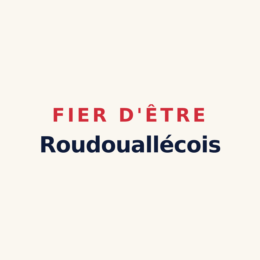 Tasse « Fier d'être Roudouallécois » — design pour Roudouallec