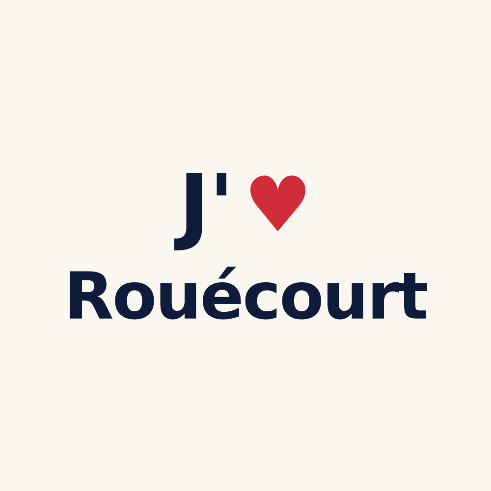 Tasse personnalisée Rouécourt — design J'aime Rouécourt