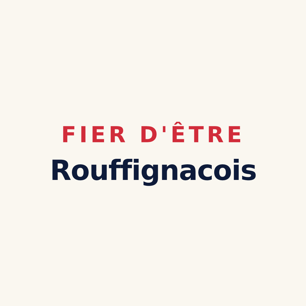 Tasse « Fier d'être Rouffignacois » — design pour Rouffignac-Saint-Cernin-de-Reilhac