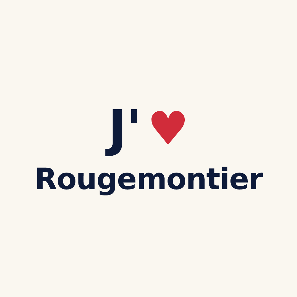 Tasse personnalisée Rougemontier — design J'aime Rougemontier