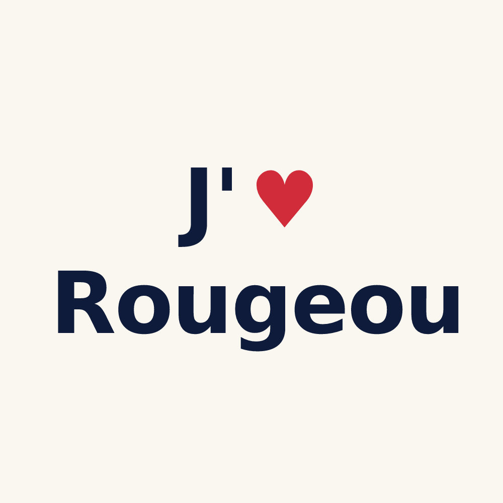 Tasse personnalisée Rougeou — design J'aime Rougeou