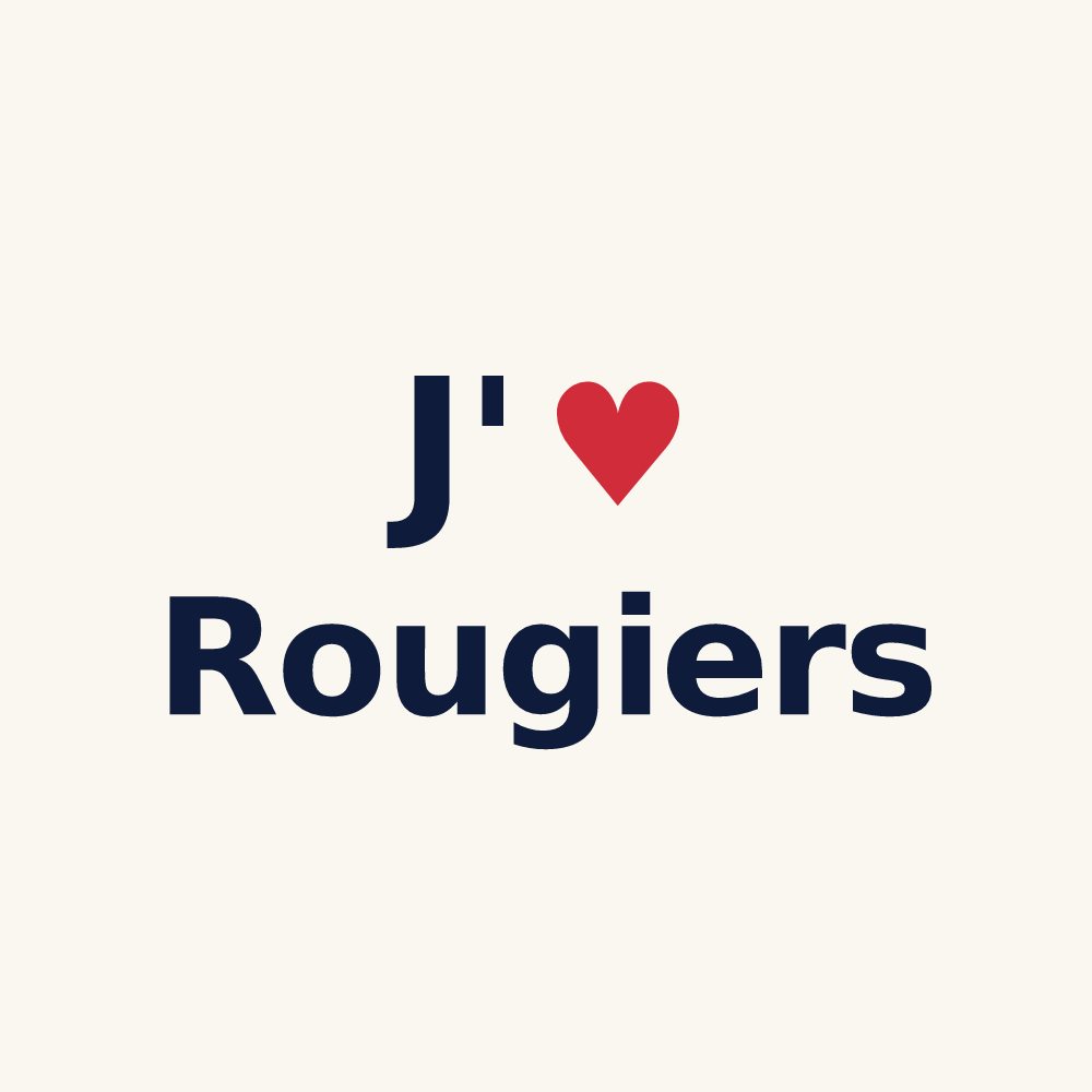 Tasse personnalisée Rougiers — design J'aime Rougiers