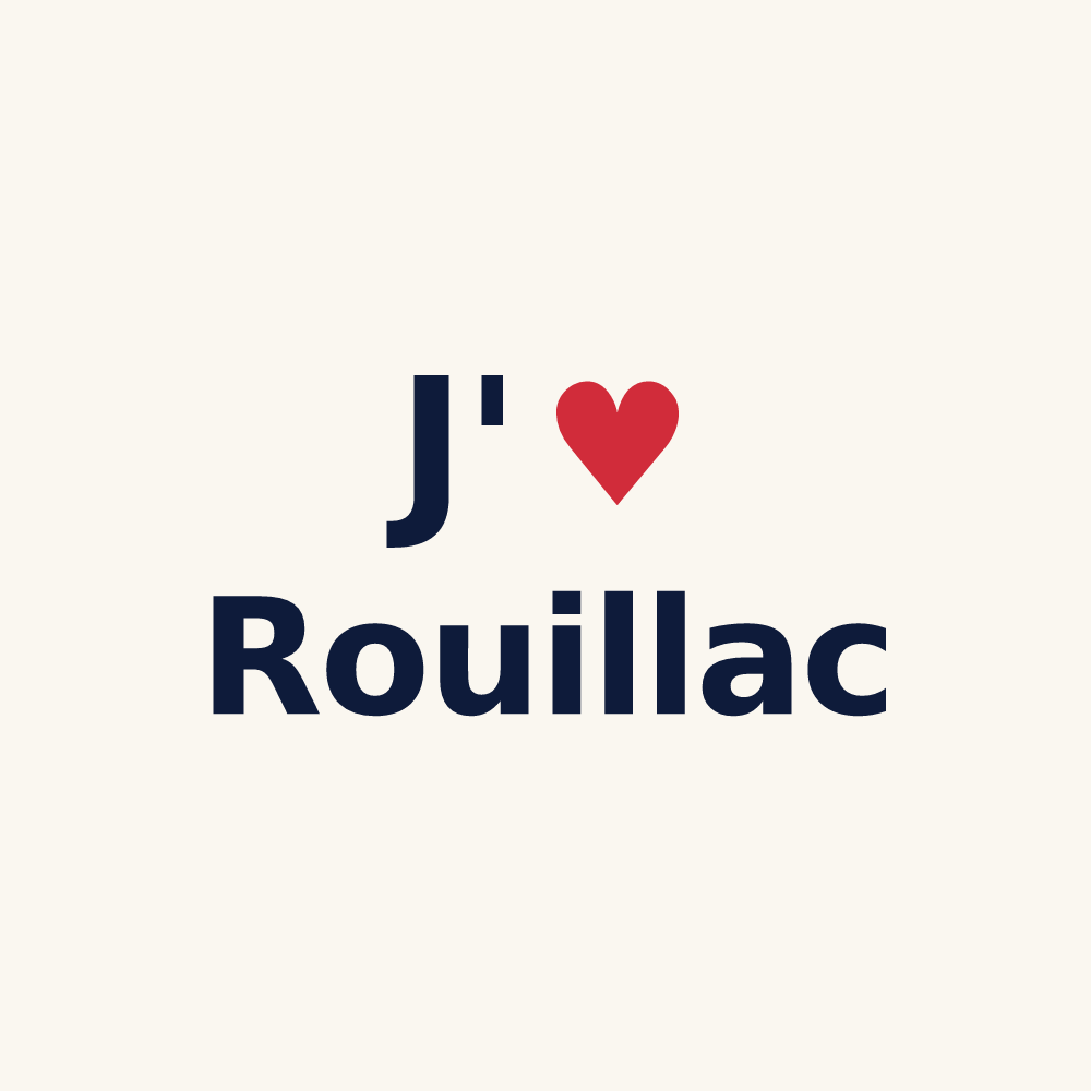 Tasse personnalisée Rouillac — design J'aime Rouillac