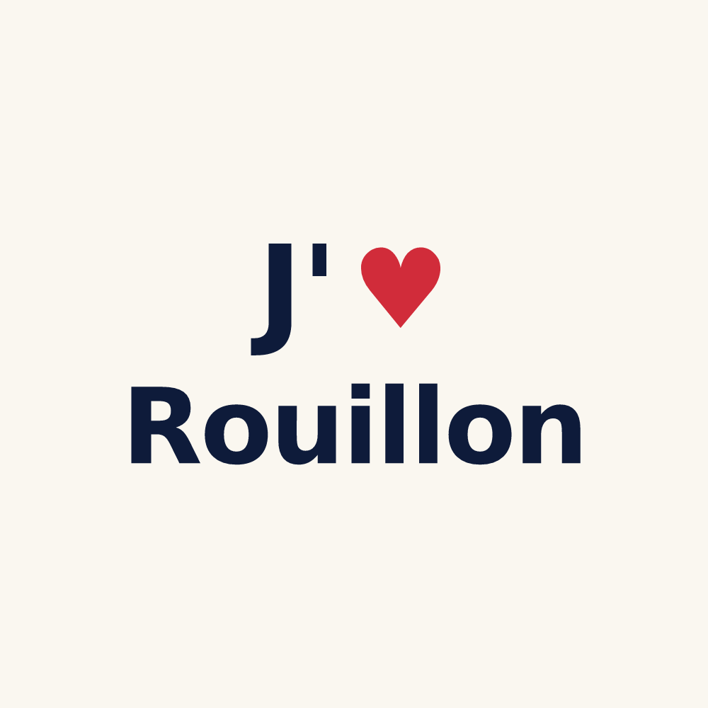 Tasse personnalisée Rouillon — design J'aime Rouillon