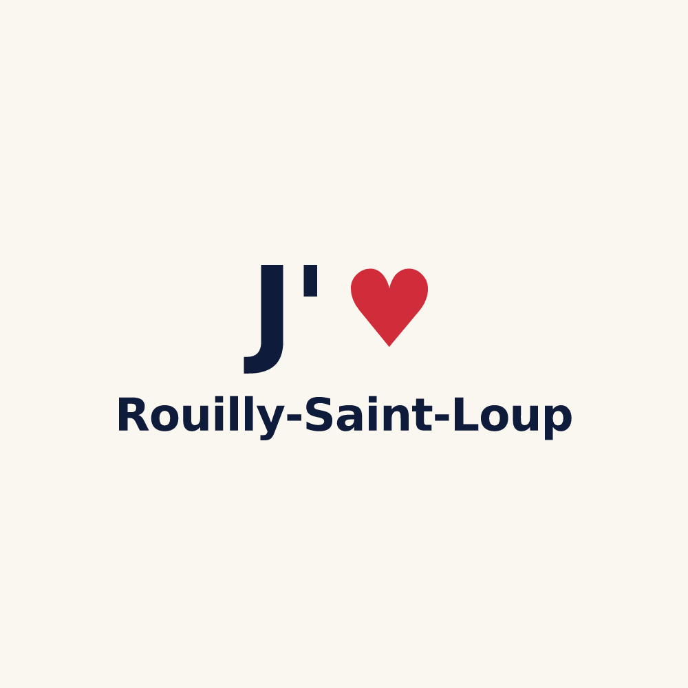 Tasse personnalisée Rouilly-Saint-Loup — design J'aime Rouilly-Saint-Loup