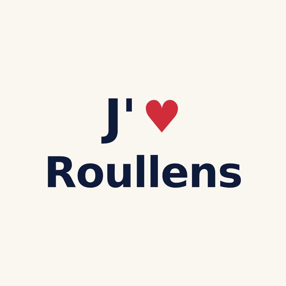 Tasse personnalisée Roullens — design J'aime Roullens
