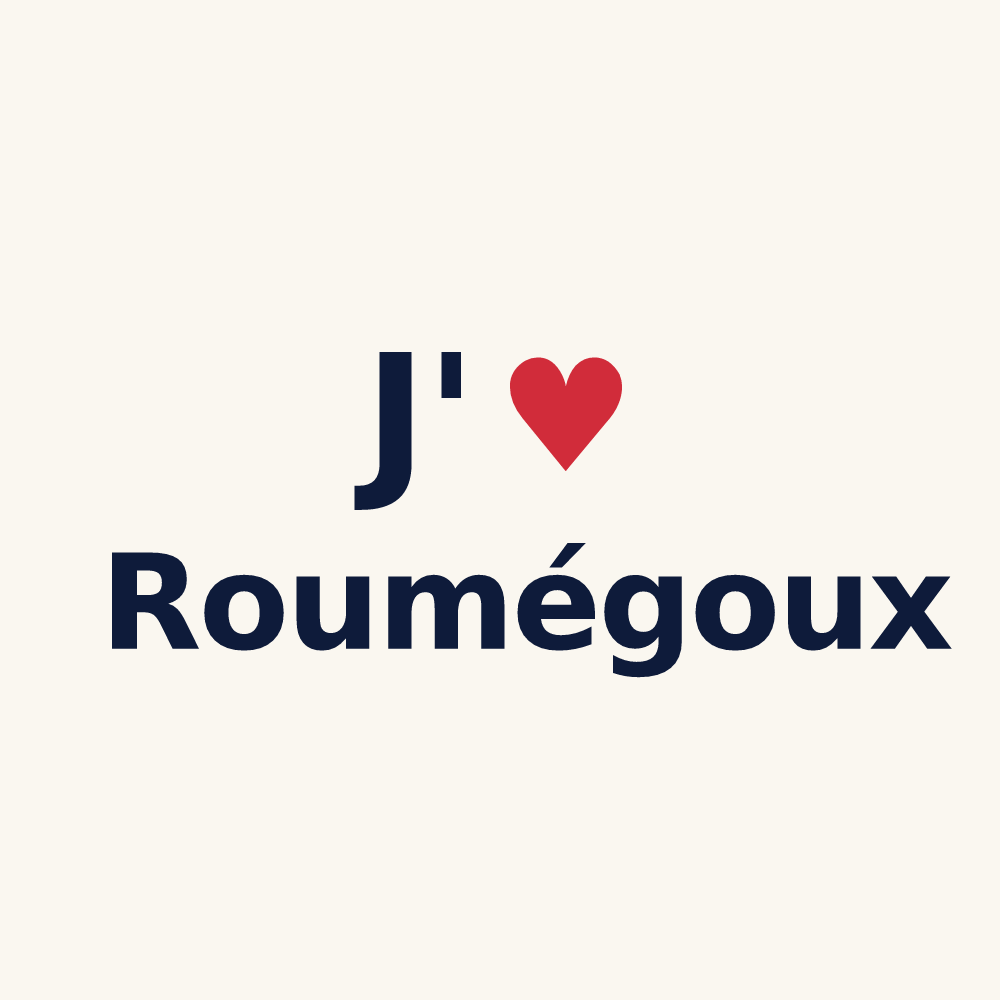 Tasse personnalisée Roumégoux — design J'aime Roumégoux