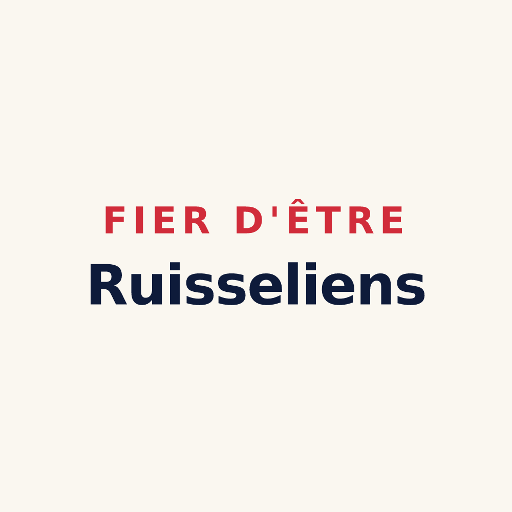 Tasse « Fier d'être Ruisseliens » — design pour Rousseloy