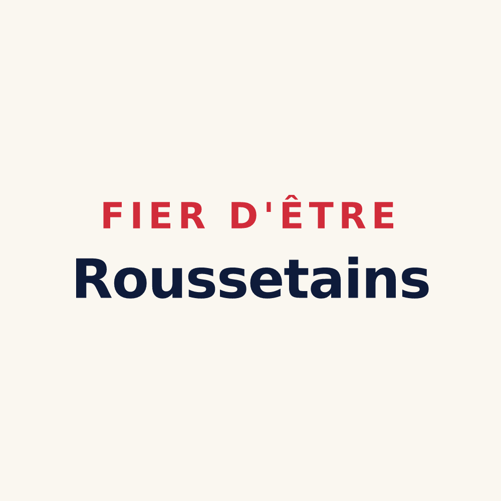 Tasse « Fier d'être Roussetains » — design pour Rousset