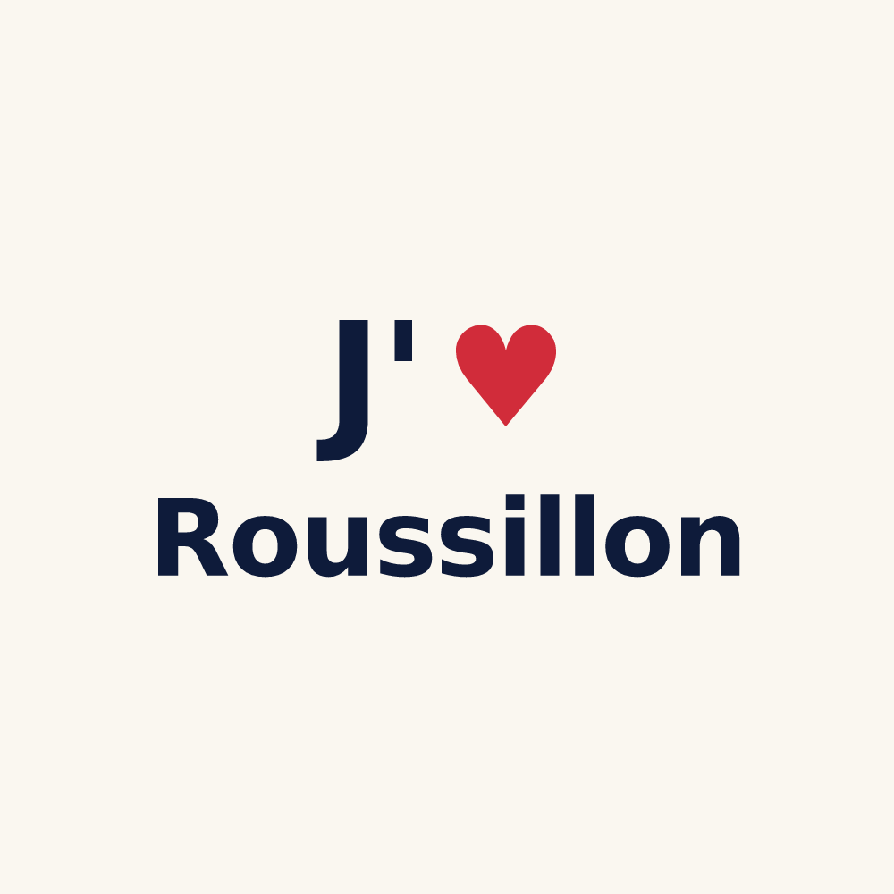 Tasse personnalisée Roussillon — design J'aime Roussillon