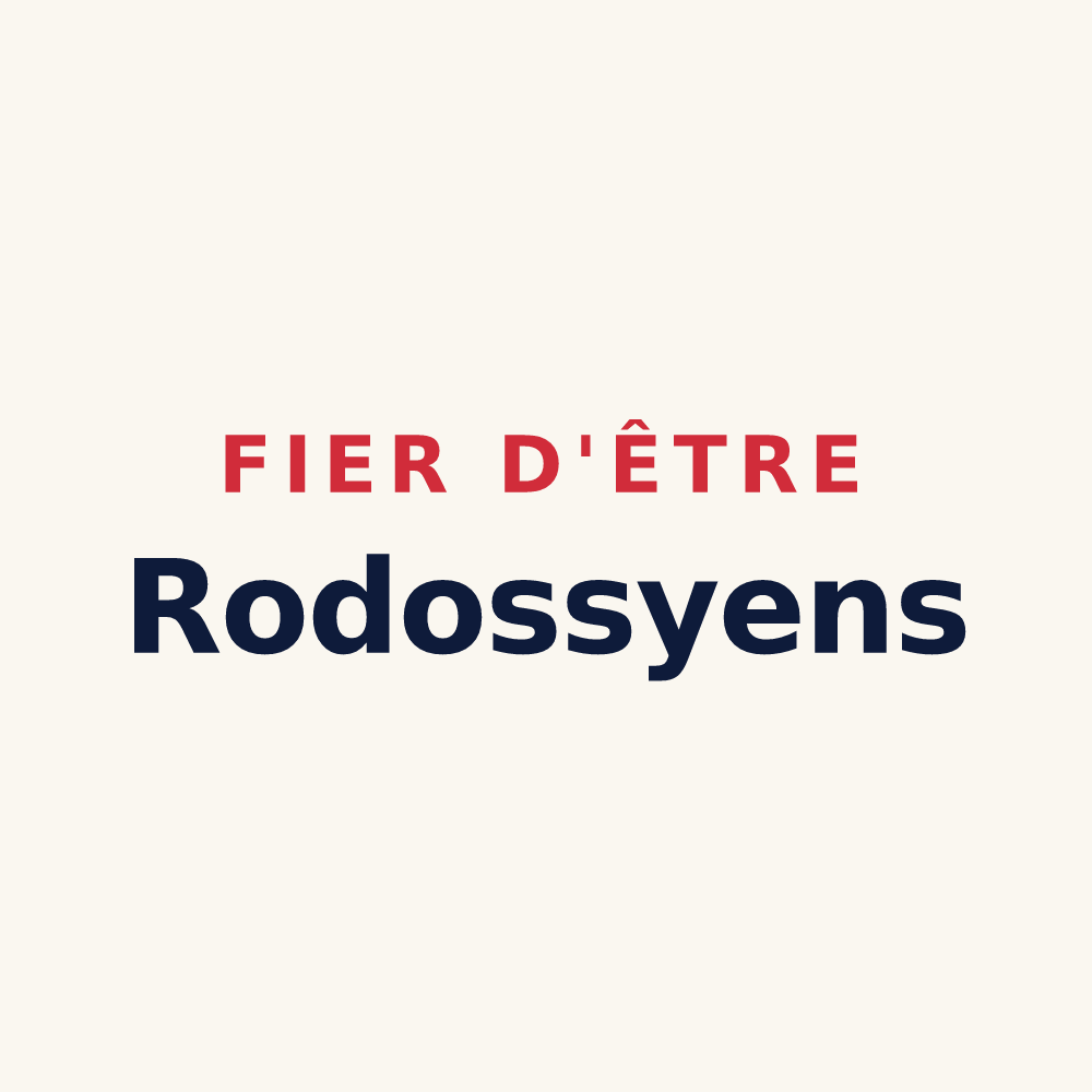 Tasse « Fier d'être Rodossyens » — design pour Roussy-le-Village