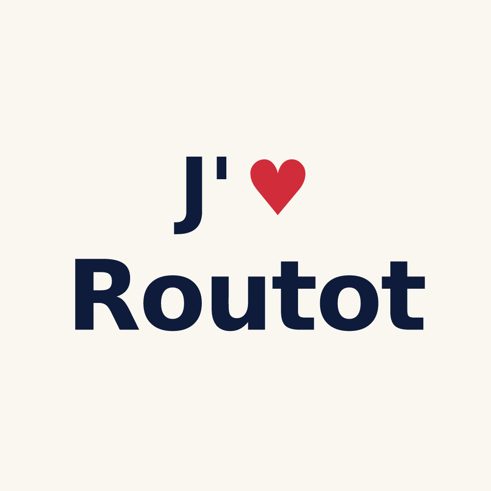 Tasse personnalisée Routot — design J'aime Routot